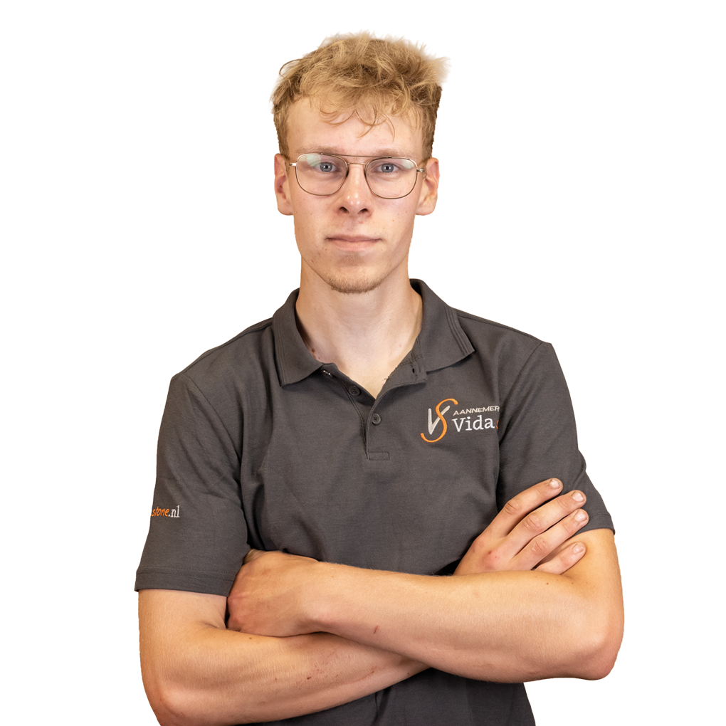 Koen Zwijnenburg, leerling timmerman bij Vida Stone